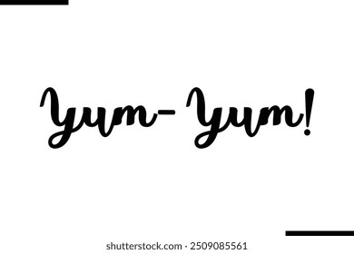 "Saying Artistic Typography Text Yum-Yum!" (em inglês).