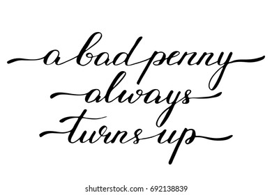 Sayings phrase lettering handwriting text