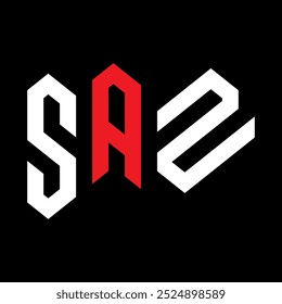 SAZ modern vector logo design
