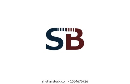 Sb Abstract Vector Logo Monogram Template Stock Vector (Royalty Free ...