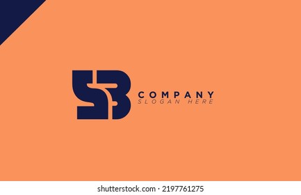 SB Alphabet letters Initials Monogram logo BS, S and B