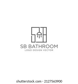 SB BATHROOM LOGO DESIGN VECTOR