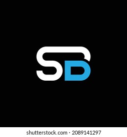 SB or BS abstract letter outstanding professional business awesome artistic branding company different colors illustration logo