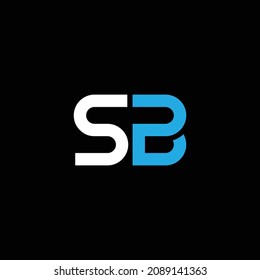 SB or BS abstract letter outstanding professional business awesome artistic branding company different colors illustration logo