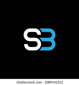 SB or BS abstract letter outstanding professional business awesome artistic branding company different colors illustration logo