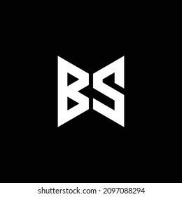 SB o BS carta abstracta sobresaliente negocio profesional asombroso marca artística empresa de diferentes colores ilustración logo