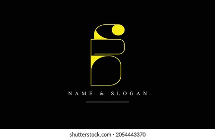 SB, BS abstract letters logo monogram