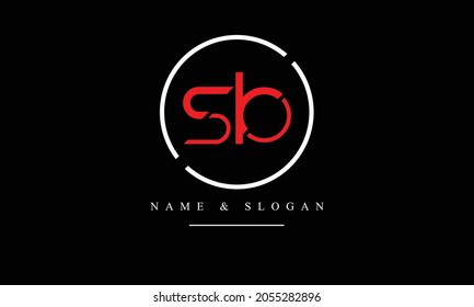 SB, BS abstract letters logo monogram