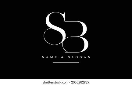 SB, BS abstract letters logo monogram