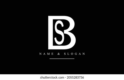 Sb Bs Abstract Letters Logo Monogram Stock Vector (Royalty Free ...