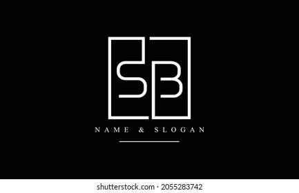 SB, BS abstract letters logo monogram