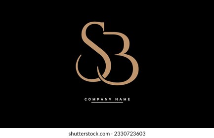 SB, BS Abstract Letters Logo Monogram