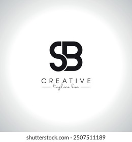 SB BS Letras del alfabeto Monograma Diseño de Logo. Plantilla inicial del Vector.