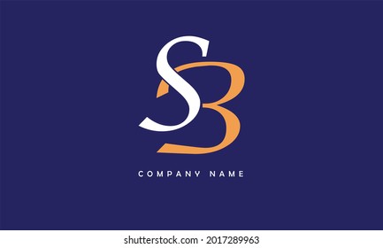 SB, BS Alphabets Letters Logo Monogram