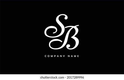 SB, BS Alphabets Letters Logo Monogram