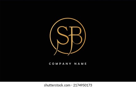 SB, BS Alphabets Letters Logo Monogram