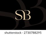SB or BS letter logo icon design. Classic style luxury initials monogram.