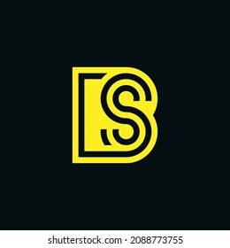 SB BS logo. the letter S and B perfectly combined into a new, modern and original Logo