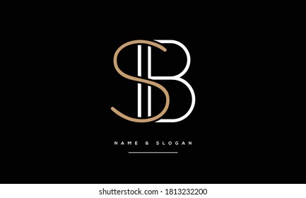 SB ,BS ,S ,B  Abstract Letters Logo Monogram