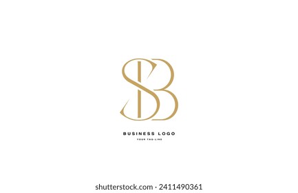  SB, BS, S, B, Abstract Letters Logo Monogram