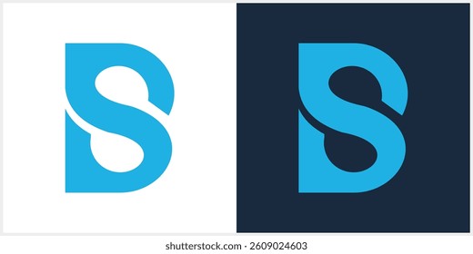 SB, BS, S, B abstract letters logo monogram