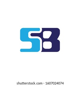 SB creative letter logo design.Here have two words.