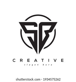 SB-Logo für kreative Buchstaben mit Gamming-Look