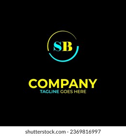 SB creative modern letters logo design template
