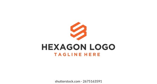 Inspirações para o design do logotipo do hexágono de crescimento SB	