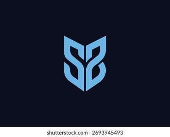 Modelo de design de logotipo de ícone SB