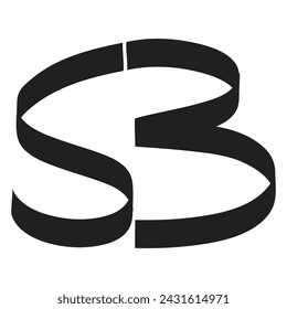 SB initial icon in vector format.