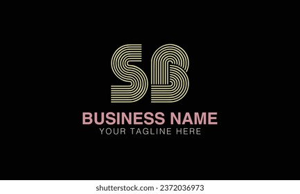 SB initial logo | initial based abstract modern minimal creative logo, vector template image. luxury logotype , real estate homie . typography . initials 