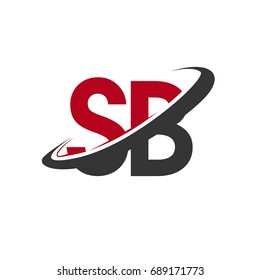 Sb Initial Logo Company Name Colored Stock Vector (Royalty Free) 689171773