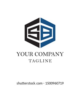 SB Initial Logo Design Vector Icon