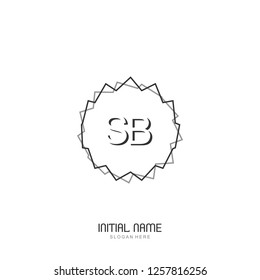 SB Initial logo template vector