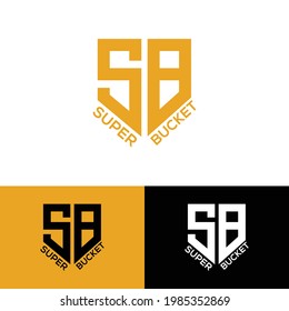 SB Initial-Text-Logo-Design des persönlichen Markenzeichens