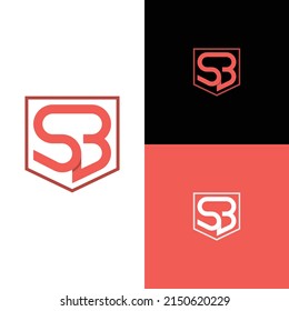 SB initials logo. modern and clean monogram logo