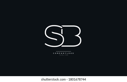 SB Letter Business Logo Design Alphabet Icon Vector Symbol