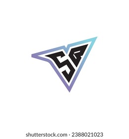 SB letter combination cool logo esport or gaming initial logo as a inspirational concept design