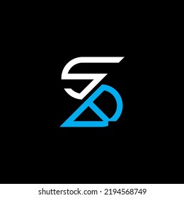 SB letter logo creative design with vector graphic, SB simple and modern logo.