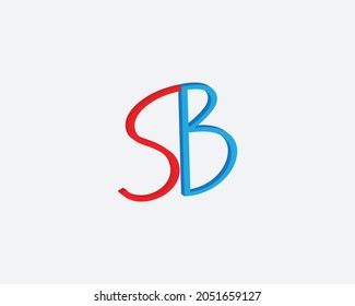 SB Letter Logo Design Template Vector