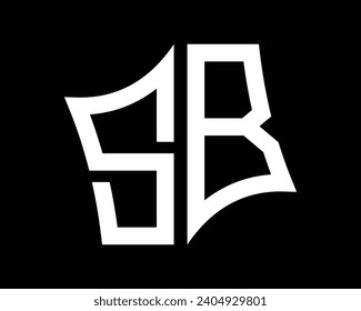 SB letter logo design vector art