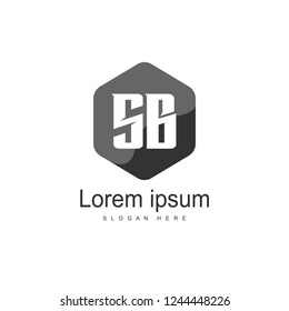 SB Letter logo template. Initial letter logo design