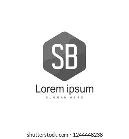 SB Letter logo template. Initial letter logo design