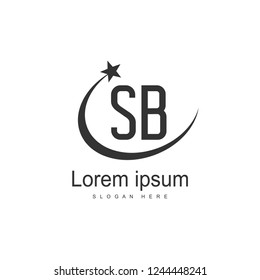 SB Letter logo template. Initial letter logo design