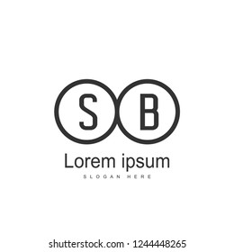 SB Letter logo template. Initial letter logo design