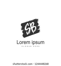 SB Letter logo template. Initial letter logo design
