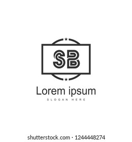 SB Letter logo template. Initial letter logo design
