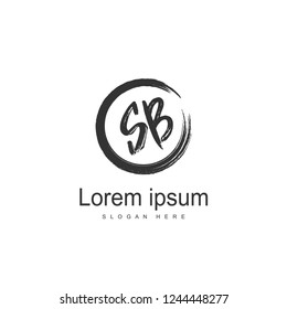 SB Letter logo template. Initial letter logo design