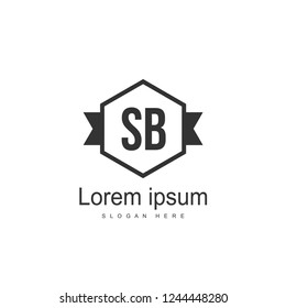 SB Letter logo template. Initial letter logo design